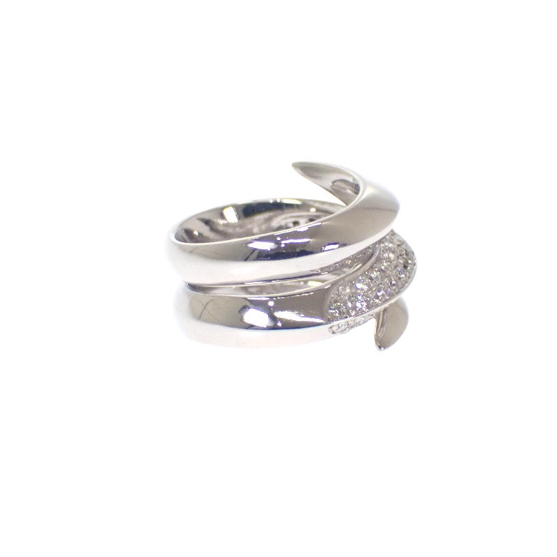 デザインジュエリー 13号 リング K18ホワイトゴールド ダイヤモンド