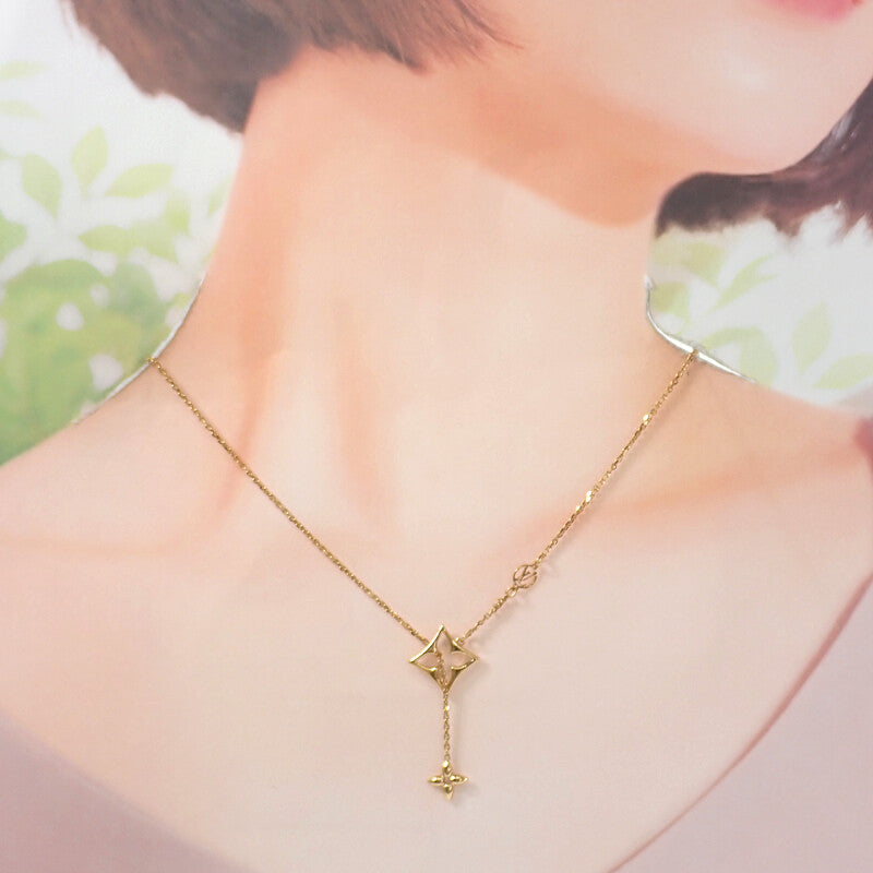 ルイヴィトン LOUIS VUITTON LV フラワーグラム M01234 ネックレス GP