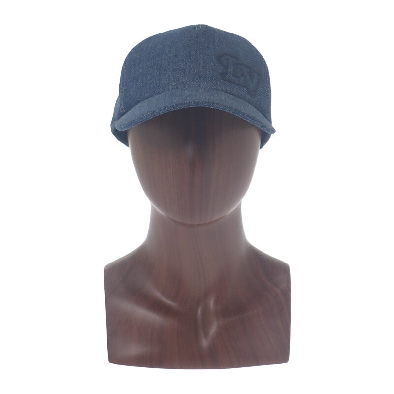 ルイヴィトン LOUIS VUITTON キャスケット・LV デニム M7009L キャップ コットン インディゴ ブルー メンズ【中古】【Aランク】