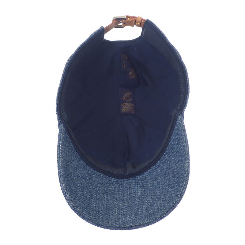 ルイヴィトン LOUIS VUITTON キャスケット・LV デニム M7009L キャップ コットン インディゴ ブルー メンズ【中古】【Aランク】