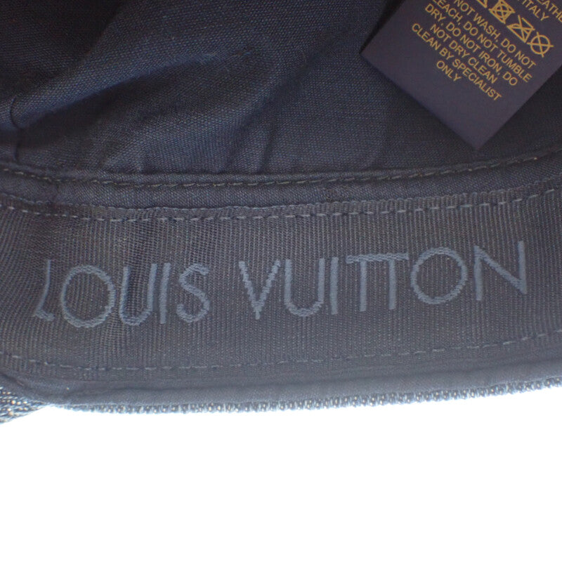 ルイヴィトン LOUIS VUITTON キャスケット・LV デニム M7009L キャップ コットン インディゴ ブルー メンズ【中古】【Aランク】
