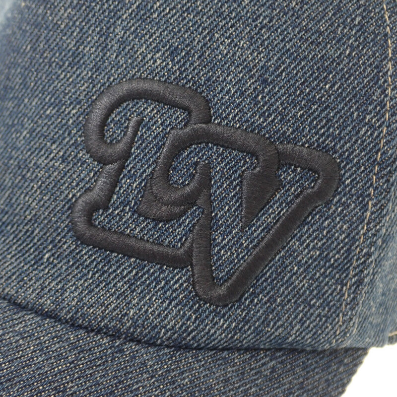 ルイヴィトン LOUIS VUITTON キャスケット・LV デニム M7009L キャップ コットン インディゴ ブルー メンズ【中古】【Aランク】