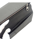 ルイヴィトン LOUIS VUITTON ポルトフォイユ・ブラザ NM M83190 長財布 カーフ ブラック シルバー シルバー金具 メンズ【中古】【ABランク】