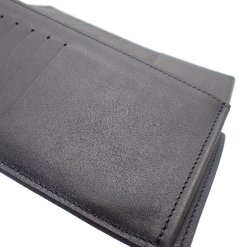 ルイヴィトン LOUIS VUITTON ポルトフォイユ・ブラザ NM M83190 長財布 カーフ ブラック シルバー シルバー金具 メンズ【中古】【ABランク】