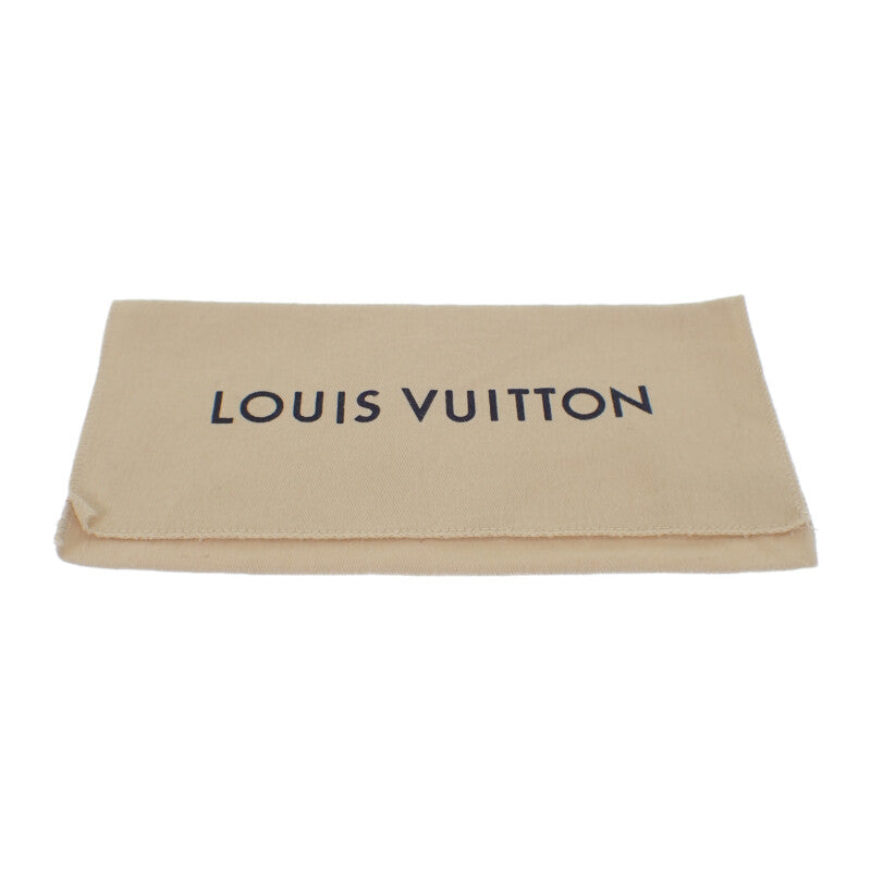 ルイヴィトン LOUIS VUITTON ポルトフォイユ・ブラザ NM M83190 長財布 カーフ ブラック シルバー シルバー金具 メンズ【中古】【ABランク】