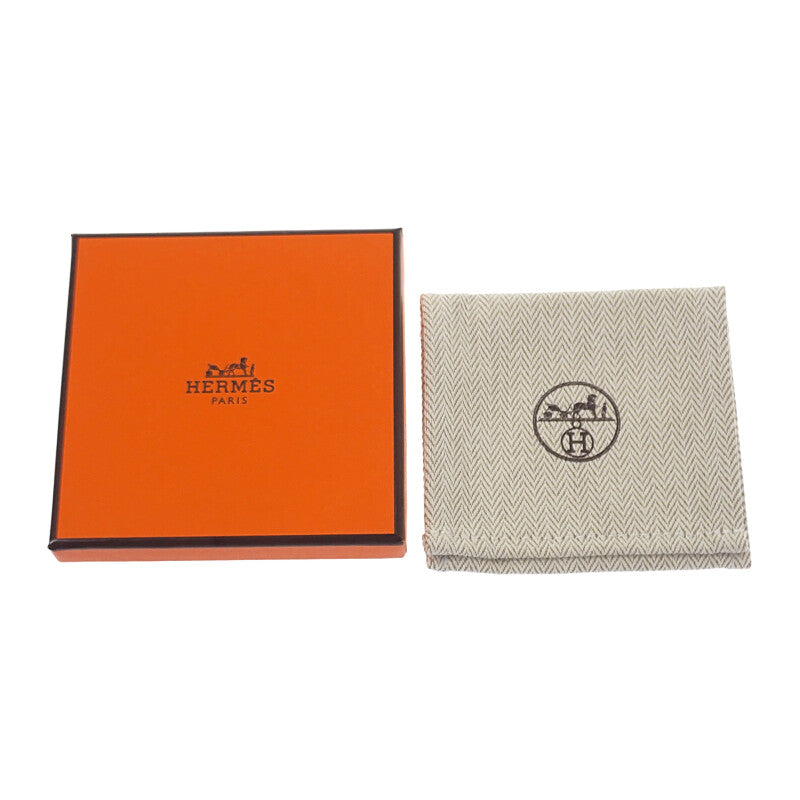 エルメス HERMES アミュレットデュオ ピアス メタル バッファローホーン ブラウン ゴールド レディース【中古】【Aランク】