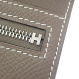 エルメス HERMES ベアン コンビ ネヴェルソ K刻印 三つ折り財布 ヴォーエプソン エタン エトゥープ シルバー金具 レディース【中古】【Aランク】