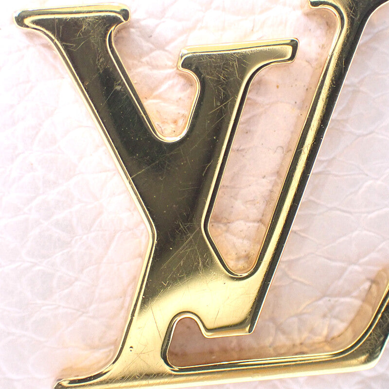 ルイヴィトン LOUIS VUITTON ポルトフォイユ・ロックミニ M80088 三つ折り財布 カーフ ライトピンク ゴールド金具 レディース【中古】【ABランク】