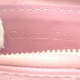 ディオール Dior レディ ディオールコスモス ジップカードホルダー S0965ONMJ_M77P カードケース ラムスキン ピンク ゴールド金具 レディース【中古】【ABランク】