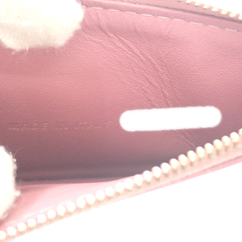 ディオール Dior レディ ディオールコスモス ジップカードホルダー S0965ONMJ_M77P カードケース ラムスキン ピンク ゴールド金具 レディース【中古】【ABランク】