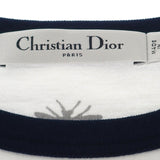 ディオール Dior Dioriviera XS 543T07A4537_X0883 半袖Ｔシャツ コットンジャージー ホワイト ネイビー レディース【中古】【Aランク】