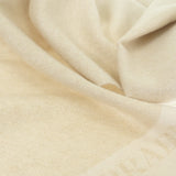 プラダ PRADA ジャガードイブニングスカーフ 1FS091_DGI_F0X0A ストール シルク カシミヤ ホワイト ゴールド レディース【中古】【Aランク】