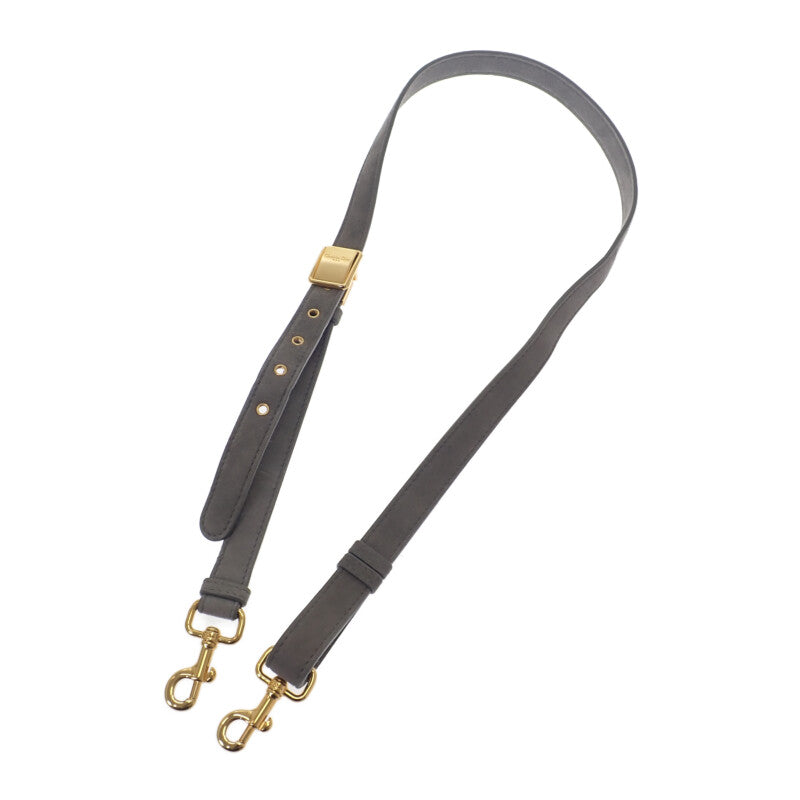 ディオール Dior Bobby ミディアム ショルダーバッグ スウェード ムートン グレー ゴールド金具 レディース【中古】【ABランク】