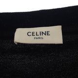 セリーヌ CELINE ロゴクロップドTシャツ S 2X761501F 半袖Ｔシャツ コットン ブラック レディース【中古】【Aランク】