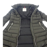 モンクレール MONCLER OROPHIN ロング 3 C20934985305_54155 ダウンジャケット ナイロン ラムスキン カーキ レディース【中古】【ABランク】