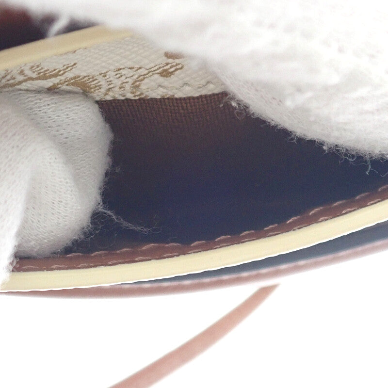 セリーヌ CELINE モバイルポーチ 10G332CQD ショルダーバッグ ラムスキン トリオンフキャンバス タン レディース【中古】【Aランク】