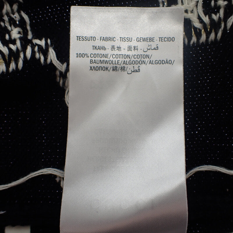 グッチ GUCCI ボーダー GGジャガード XL 523048_X9107 カーディガン コットン ネイビー メンズ【中古】【Aランク】