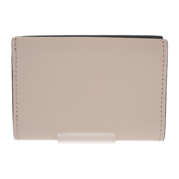 ルイヴィトン LOUIS VUITTON ポルトフォイユ･ロックミニ M80984 三つ折り財布 グレインカーフレザー ノワール クレーム ピンク ゴールド金具 レディース【中古】【Aランク】