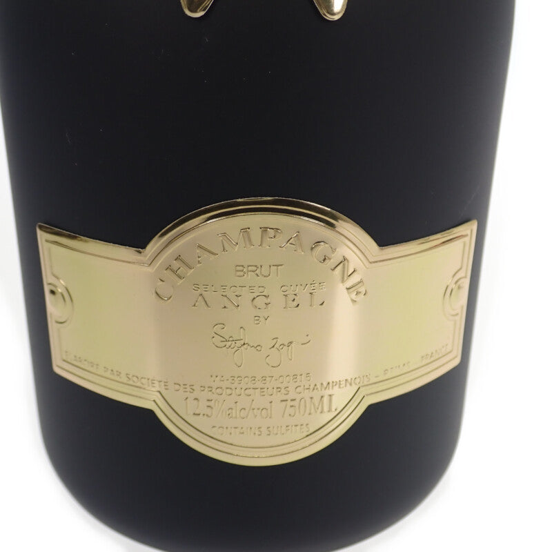 ANGEL CHAMPAGNE NV ブリュット ブラック ファージップタイプ お酒 12.5% 750ml 日本上陸5周年記念モデル シャンパン ブラック【中古】【Sランク】