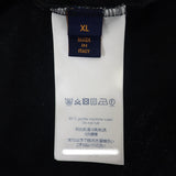 ルイヴィトン LOUIS VUITTON アップサイドダウン XL 半袖Ｔシャツ コットン ブラック ホワイト メンズ【中古】【ABランク】