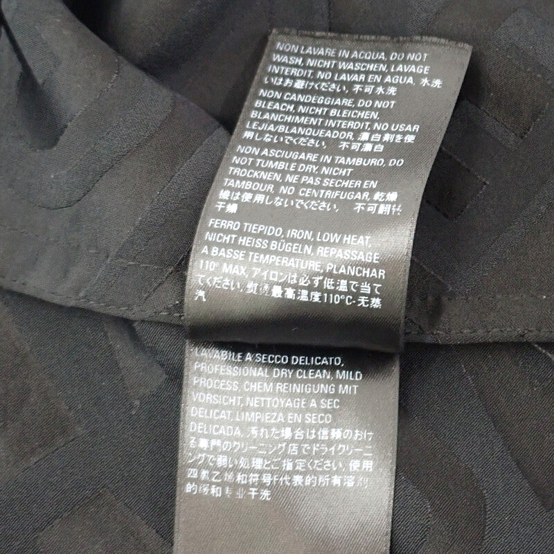 バレンシアガ BALENCIAGA フルイドジャガード L 671671_TIO381_000 テーラードジャケット ポリエステル レーヨン ブラック メンズ【中古】【Aランク】