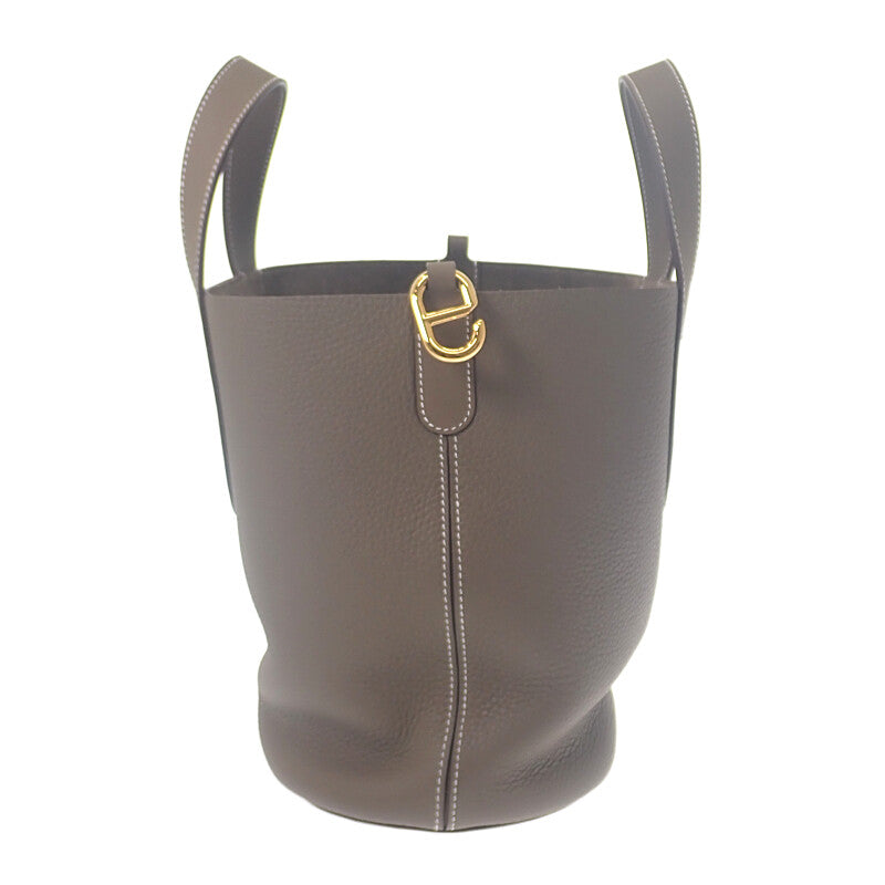 エルメス HERMES イン・ザ・ループ 23 K刻印 ハンドバッグ トリヨンクレマンス エトゥープ ベージュ系 ゴールド金具 レディース【中古】【Sランク】