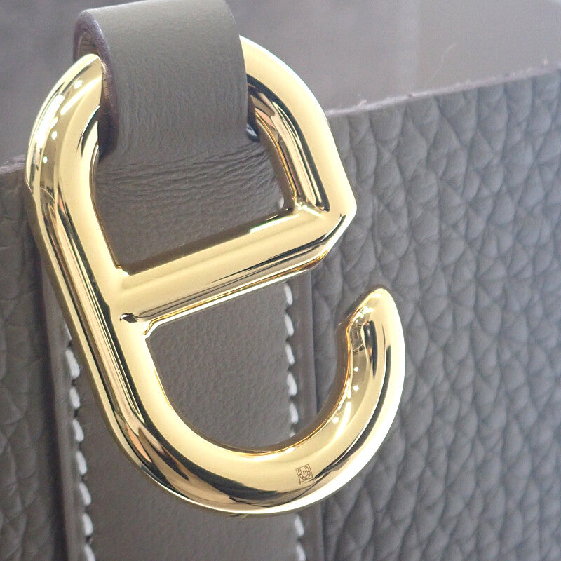 エルメス HERMES イン・ザ・ループ 23 K刻印 ハンドバッグ トリヨンクレマンス エトゥープ ベージュ系 ゴールド金具 レディース【中古】【Sランク】