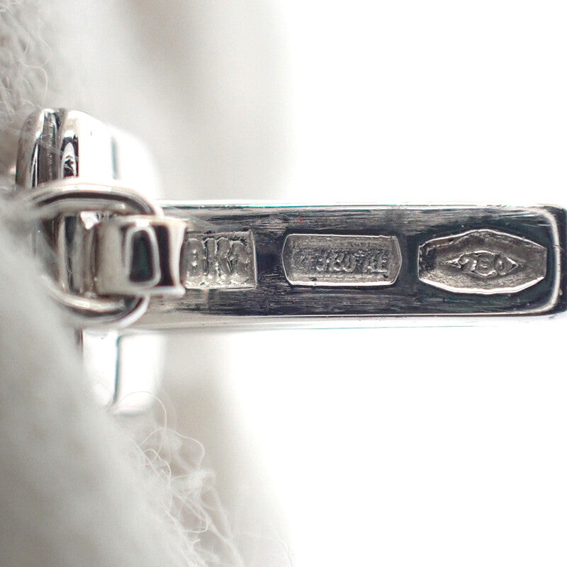 デザイン ジュエリー クロス ブレスレット K18ホワイトゴールド ダイヤモンド レディース【中古】【Aランク】