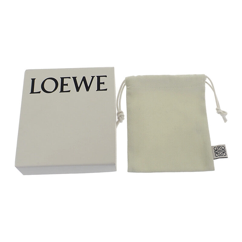ロエベ LOEWE ノット コインカードホルダー CEM1Z40X01 カードケース シャイニーナパカーフ バーガンディ エメラルドグリーン ゴールド金具 レディース【中古】【ABランク】