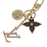 ルイヴィトン LOUIS VUITTON スプリングストリート バッグチャーム M01187 モノグラム キーホルダー メタル ゴールド ピンク ブラウン レディース【中古】【Aランク】