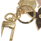 ルイヴィトン LOUIS VUITTON スプリングストリート バッグチャーム M01187 モノグラム キーホルダー メタル ゴールド ピンク ブラウン レディース【中古】【Aランク】