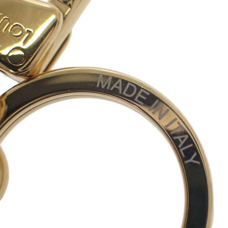 ルイヴィトン LOUIS VUITTON スプリングストリート バッグチャーム M01187 モノグラム キーホルダー メタル ゴールド ピンク ブラウン レディース【中古】【Aランク】