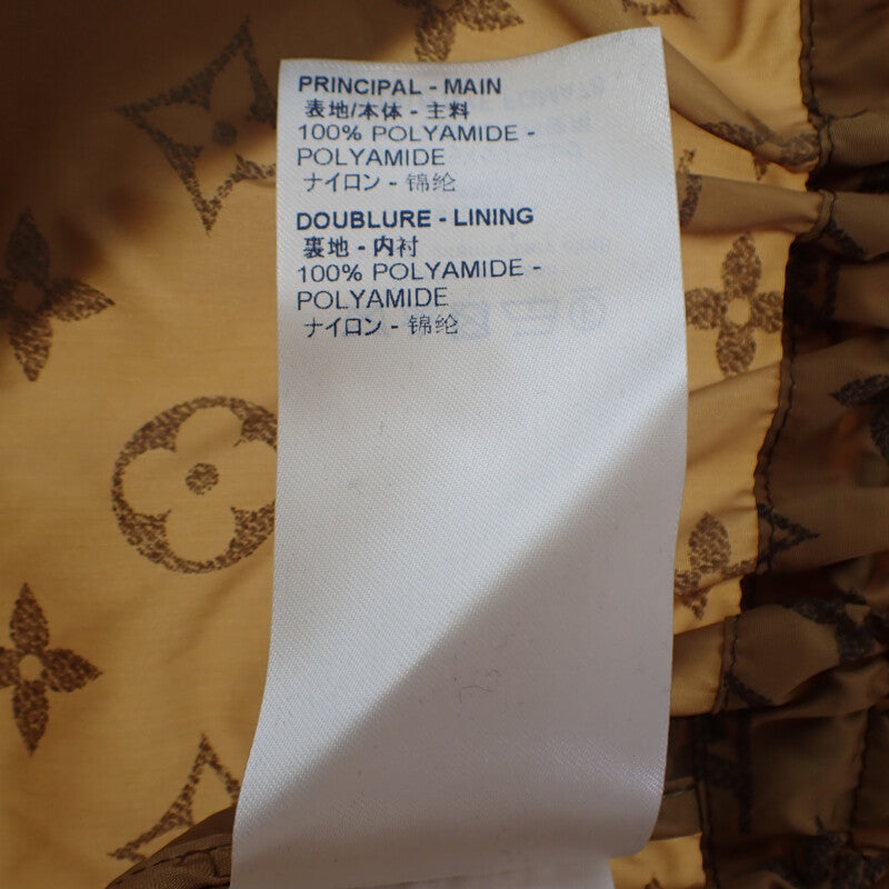 ルイヴィトン LOUIS VUITTON モノグラム ハーフ丈 コート 36 ナイロンジャケット ナイロン ブラウン レディース【中古】【Aランク】