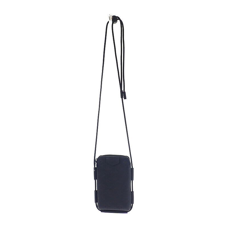 ルイヴィトン LOUIS VUITTON レースアップ・ポーチ M12601 ショルダーバッグ モノグラムシャドウ ブラック メンズ レディース【中古】【Aランク】