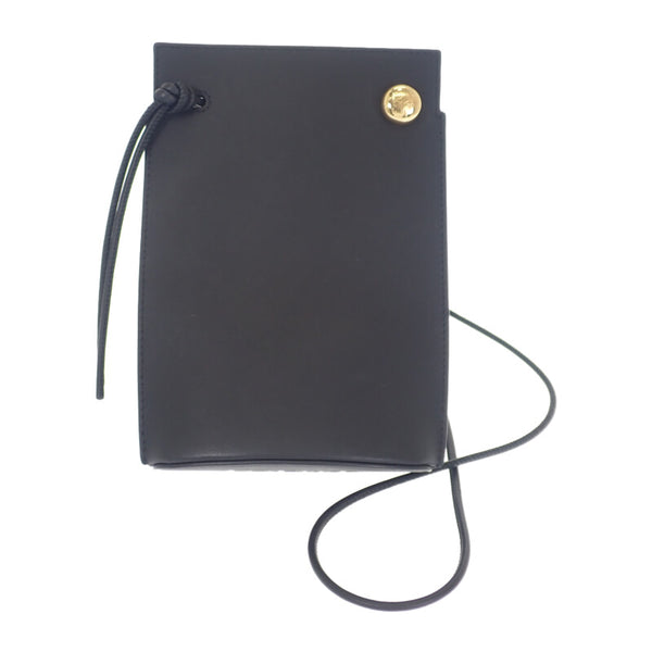 ロエベ LOEWE ペブル ダイスポケット CPBPR12X01 ショルダーバッグ クラシックカーフ ブラック ゴールド金具 レディース【中古】【Aランク】