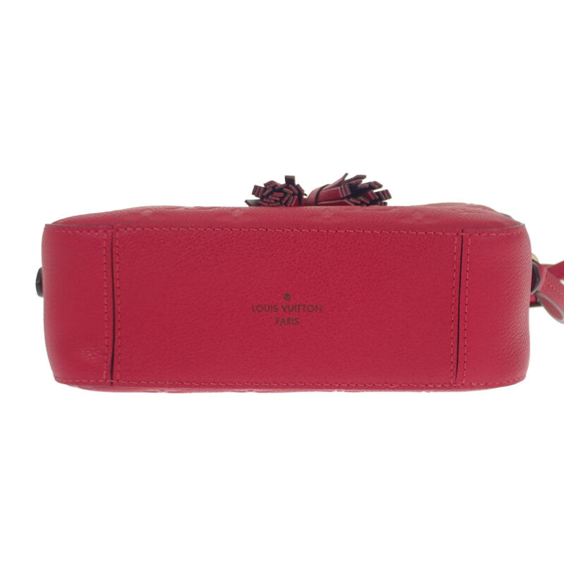 ルイヴィトン LOUIS VUITTON サントンジュ M44606 ショルダーバッグ モノグラムアンプラント レッド スカーレット ゴールド金具 レディース【中古】【Aランク】