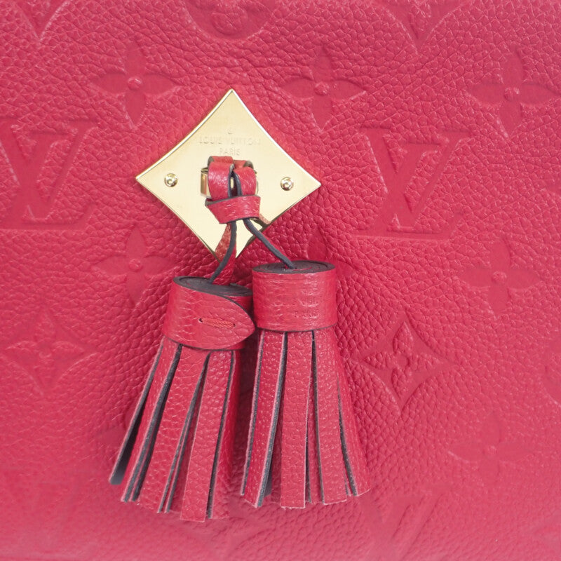 ルイヴィトン LOUIS VUITTON サントンジュ M44606 ショルダーバッグ モノグラムアンプラント レッド スカーレット ゴールド金具 レディース【中古】【Aランク】
