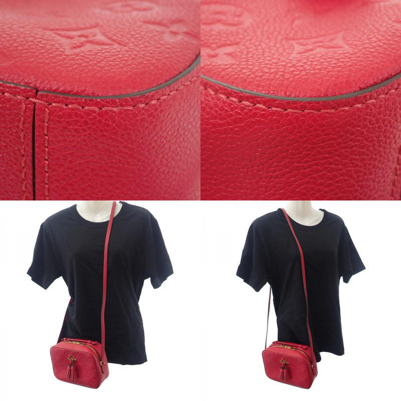 ルイヴィトン LOUIS VUITTON サントンジュ M44606 ショルダーバッグ モノグラムアンプラント レッド スカーレット ゴールド金具 レディース【中古】【Aランク】