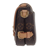 ルイヴィトン LOUIS VUITTON ソミュールBB M46740 モノグラム ショルダーバッグ モノグラムキャンバス ヌメ革 ブラウン ゴールド金具 レディース【中古】【Aランク】