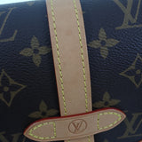 ルイヴィトン LOUIS VUITTON ソミュールBB M46740 モノグラム ショルダーバッグ モノグラムキャンバス ヌメ革 ブラウン ゴールド金具 レディース【中古】【Aランク】