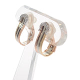 カルティエ CARTIER 2C イヤリング トリニティ イヤリング K18イエローゴールド K18ピンクゴールド K18ホワイトゴールド 3カラー ダイヤモンド レディース【中古】【Aランク】