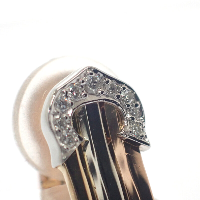 カルティエ CARTIER 2C イヤリング トリニティ イヤリング K18イエローゴールド K18ピンクゴールド K18ホワイトゴールド 3カラー ダイヤモンド レディース【中古】【Aランク】