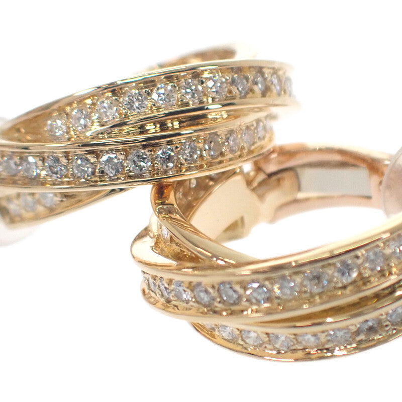 カルティエ CARTIER トリニティ イヤリング イヤリング K18イエローゴールド ダイヤモンド レディース【中古】【Aランク】