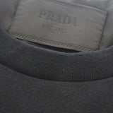 プラダ PRADA ジャージーTシャツ XXXXL UTN661_11CK_F0002_S_221 半袖Ｔシャツ コットン ナイロン ブラック シルバー金具 メンズ【中古】【Aランク】