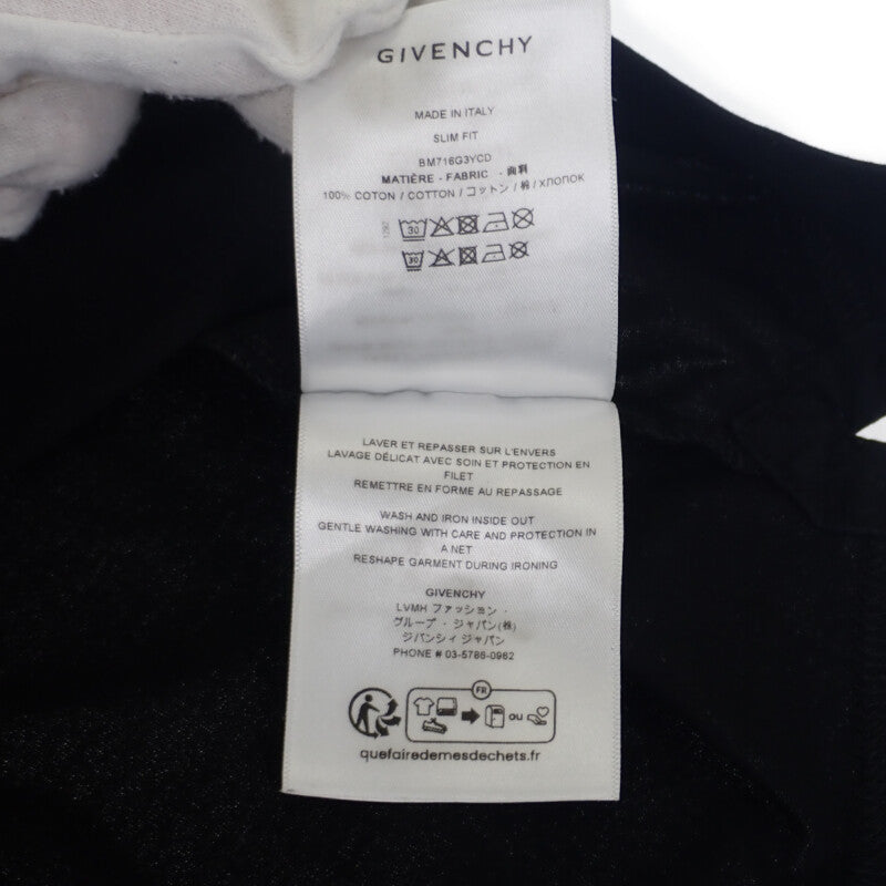 ジバンシー Givenchy ロゴ刺繍入り XL BM716G3YCD 半袖Tシャツ