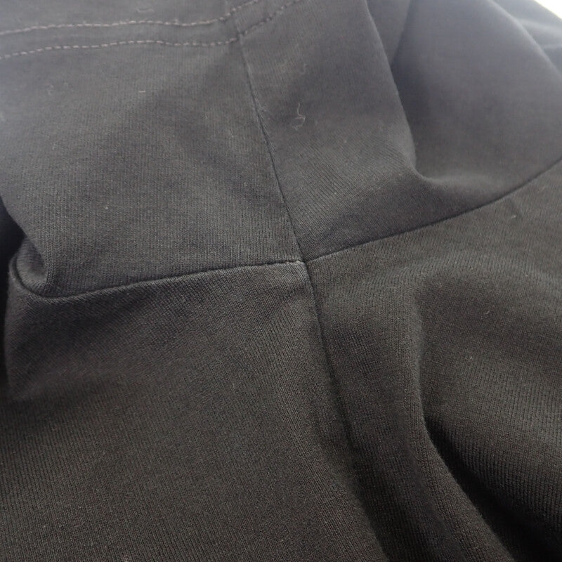 ジバンシー Givenchy ロゴ刺繍入り XL BM716G3YCD 半袖Ｔシャツ コットン ブラック レディース メンズ【中古】【ABランク】