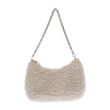 プラダ PRADA Re-Edition 2005ショルダー 1BH2042FLIF0018 2WAYバッグ ハンドバッグ ショルダーバッグ ウール カシミヤ ホワイト シルバー金具 レディース【中古】【ABランク】