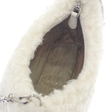 プラダ PRADA Re-Edition 2005ショルダー 1BH2042FLIF0018 2WAYバッグ ハンドバッグ ショルダーバッグ ウール カシミヤ ホワイト シルバー金具 レディース【中古】【ABランク】