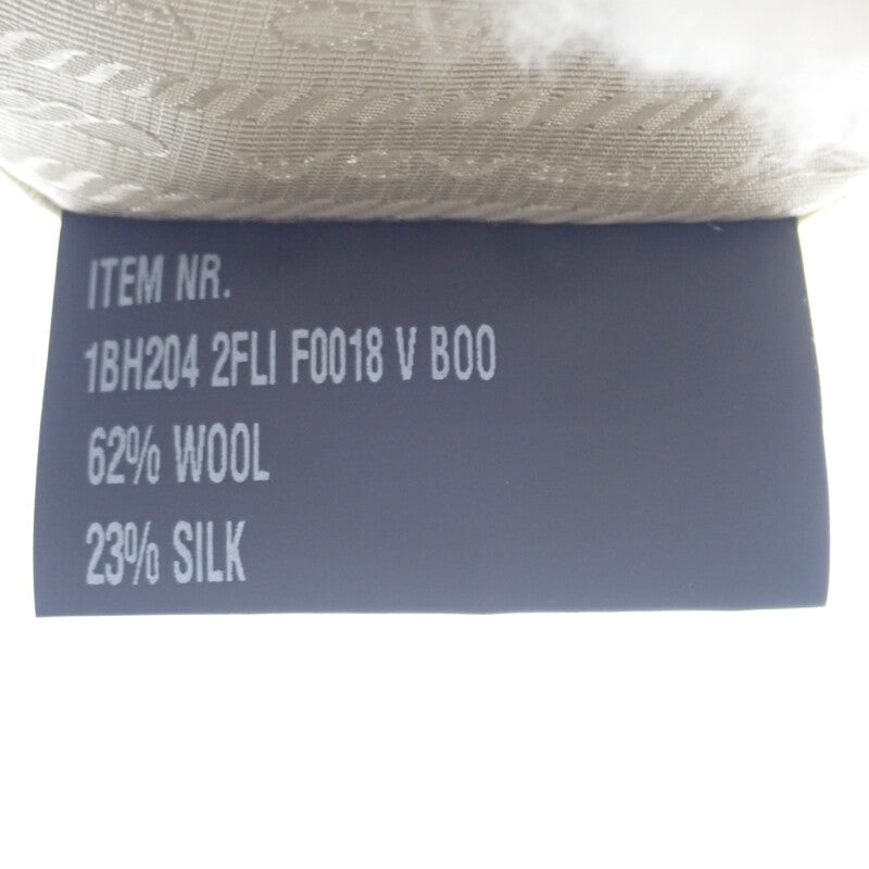 プラダ PRADA Re-Edition 2005ショルダー 1BH2042FLIF0018 2WAYバッグ ハンドバッグ ショルダーバッグ ウール カシミヤ ホワイト シルバー金具 レディース【中古】【ABランク】