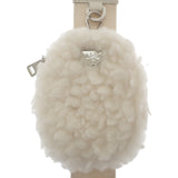 プラダ PRADA Re-Edition 2005ショルダー 1BH2042FLIF0018 2WAYバッグ ハンドバッグ ショルダーバッグ ウール カシミヤ ホワイト シルバー金具 レディース【中古】【ABランク】